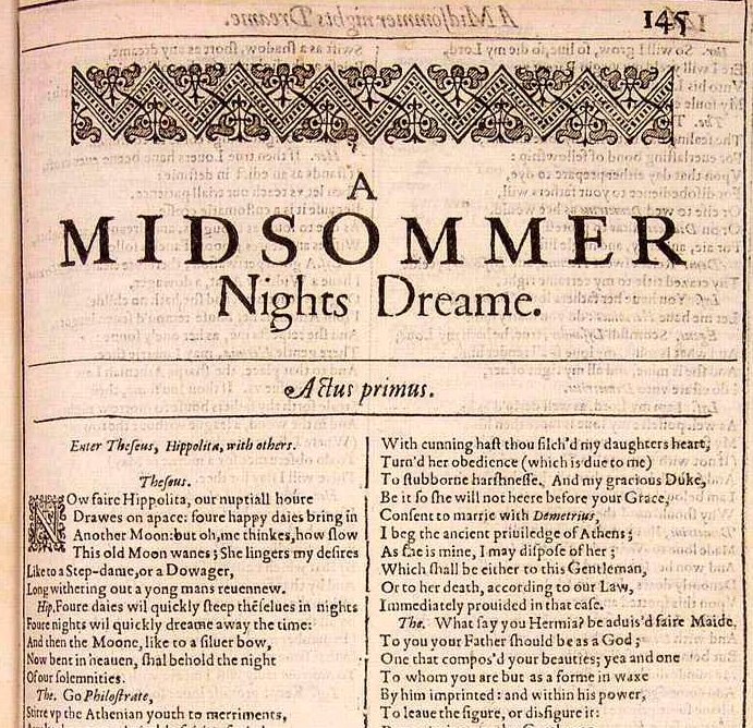 First Folio Title Page