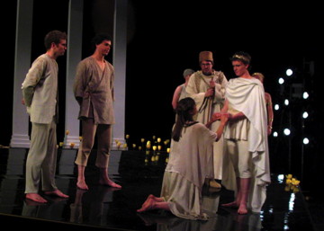 Hermia begging