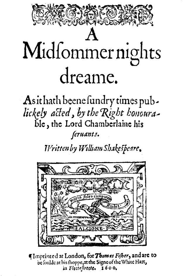 First Quarto Title Page